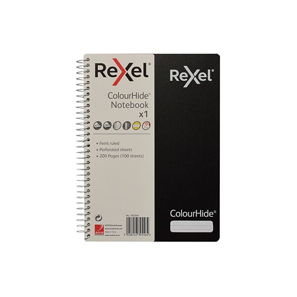 Rexel ColourHide A5 Notebook