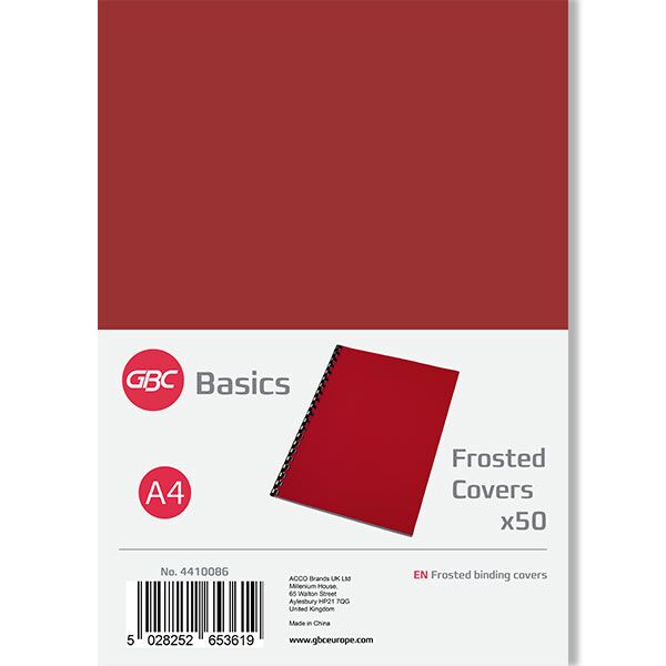 GBC Frosted A4 Binding Covers-180 Micron (50) - Image 3