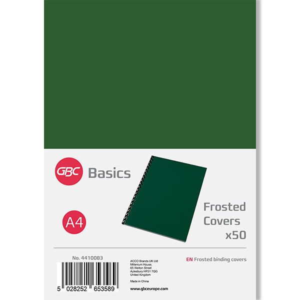 GBC Frosted A4 Binding Covers-180 Micron (50) - Image 4