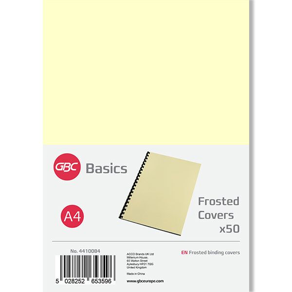 GBC Frosted A4 Binding Covers-180 Micron (50) - Image 5